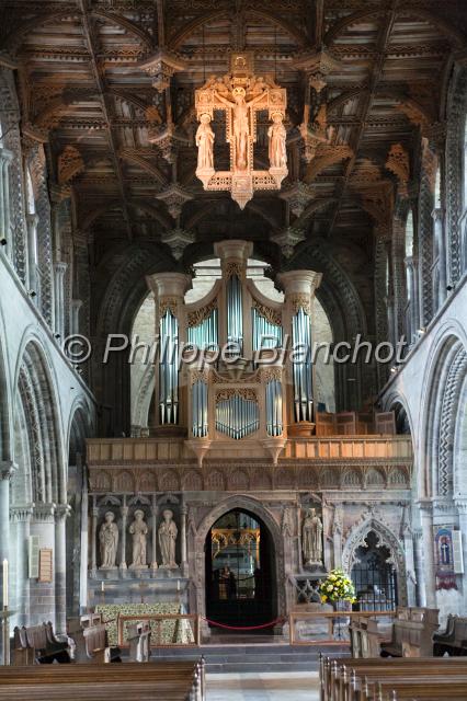 pays de galles 04.JPG - Intérieur de la Cathédrale St David'sPembrokeshire Coast National ParkPays de Galles, Royaume Uni
